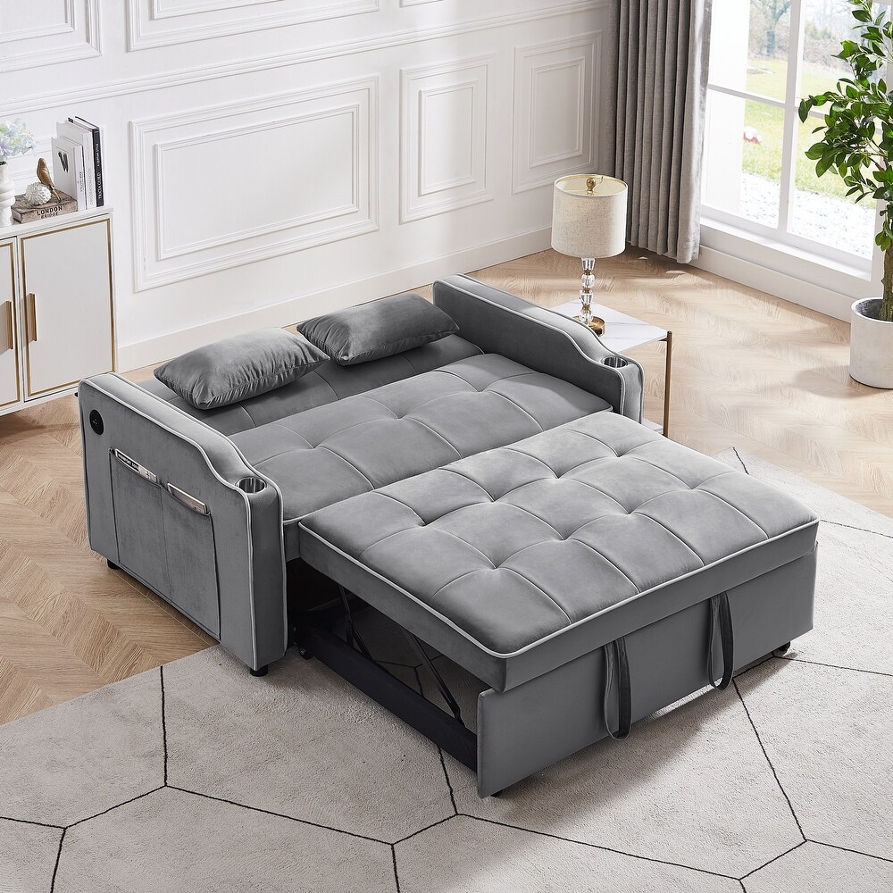 Ouyessir 3 in 1 Multi Functional Convertible Sleeper Sofa Bed