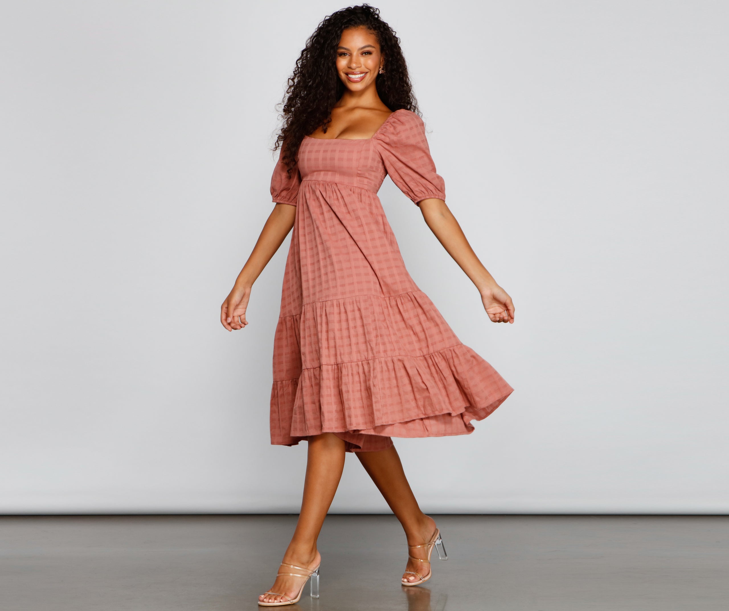 Sweet Beauty A-Line Midi Dress