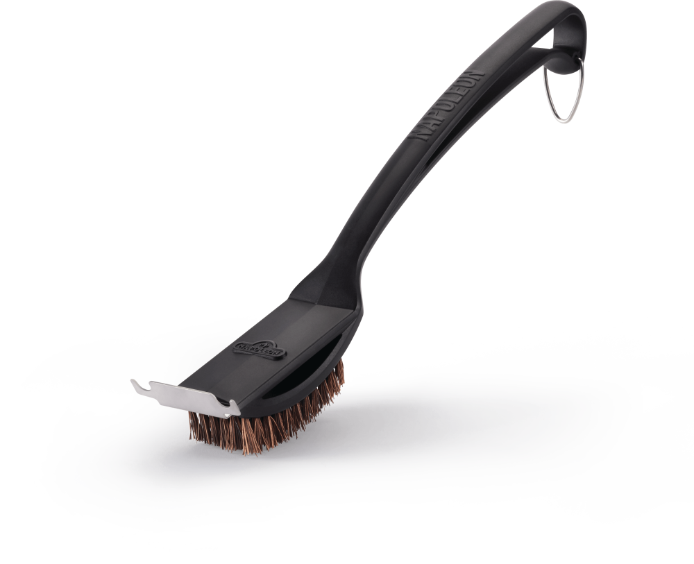 Natural Fiber Grill Brush With Grid Scraper