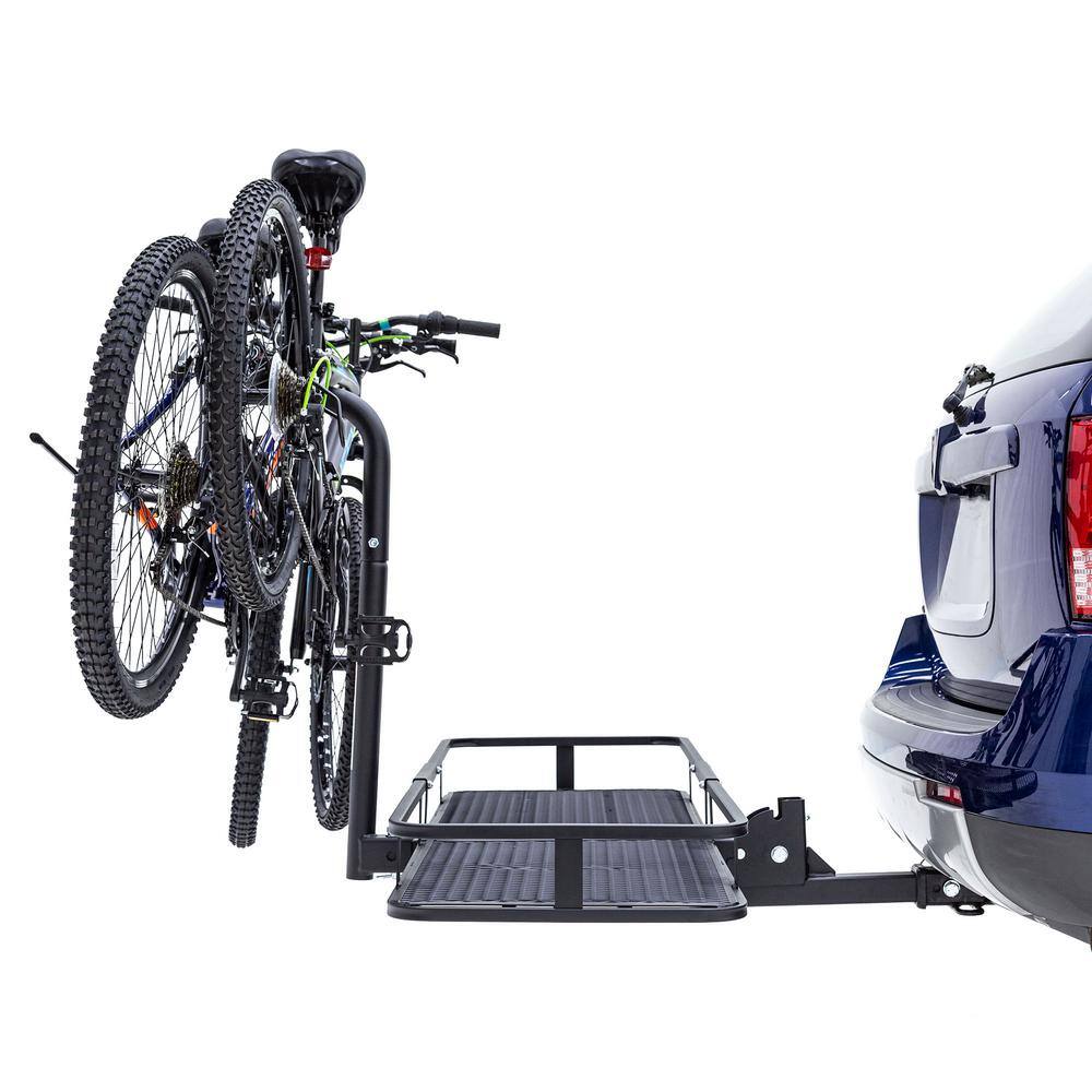 Apex 2-Bike Steel Basket Cargo Carrier with Rack BCCB-1169-2