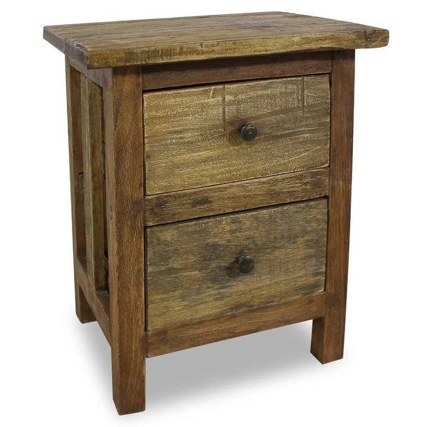 Nightstand Home Bedroom Furniture Wooden Vintage Bedside Storage Table Cabinet Telephone Stand OrganizerSolid - - 37636988