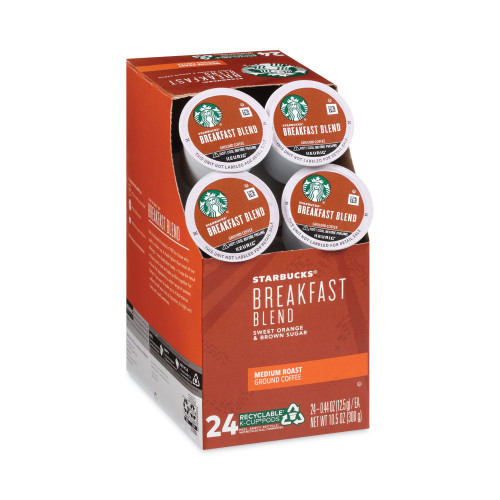 Starbucks Breakfast Blend K-Cups， 24/Box (011111157)