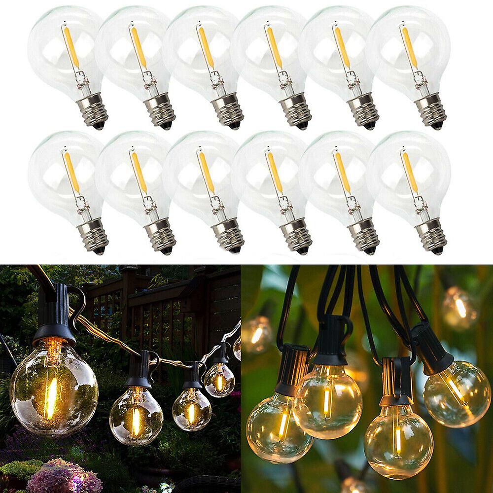 25 Pack G40 Globe Led Bulbs E12 Edison Base 2200k Warm White Replacement Bulb