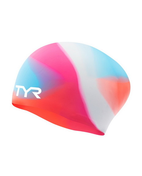 TYR LCSLJRTD Tie Dye Long Hair Silicone Youth Swim...