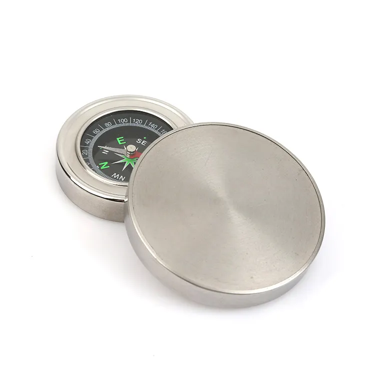 60mm Stainless Steel Survival Pocket mini Compass for Camping Hiking Boating good price