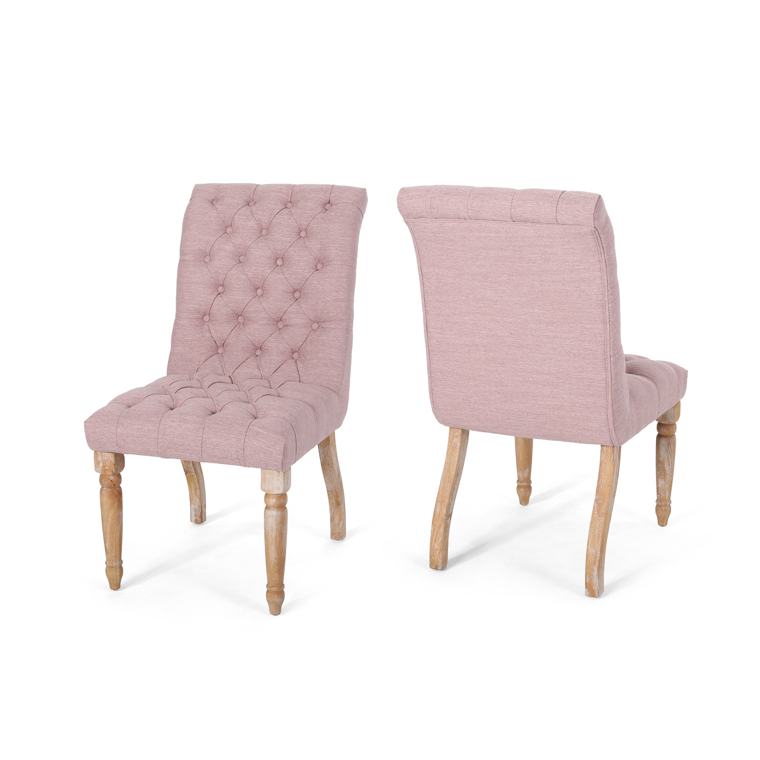 Terrance Tufted Fabric Dining Chair (Set of 2)