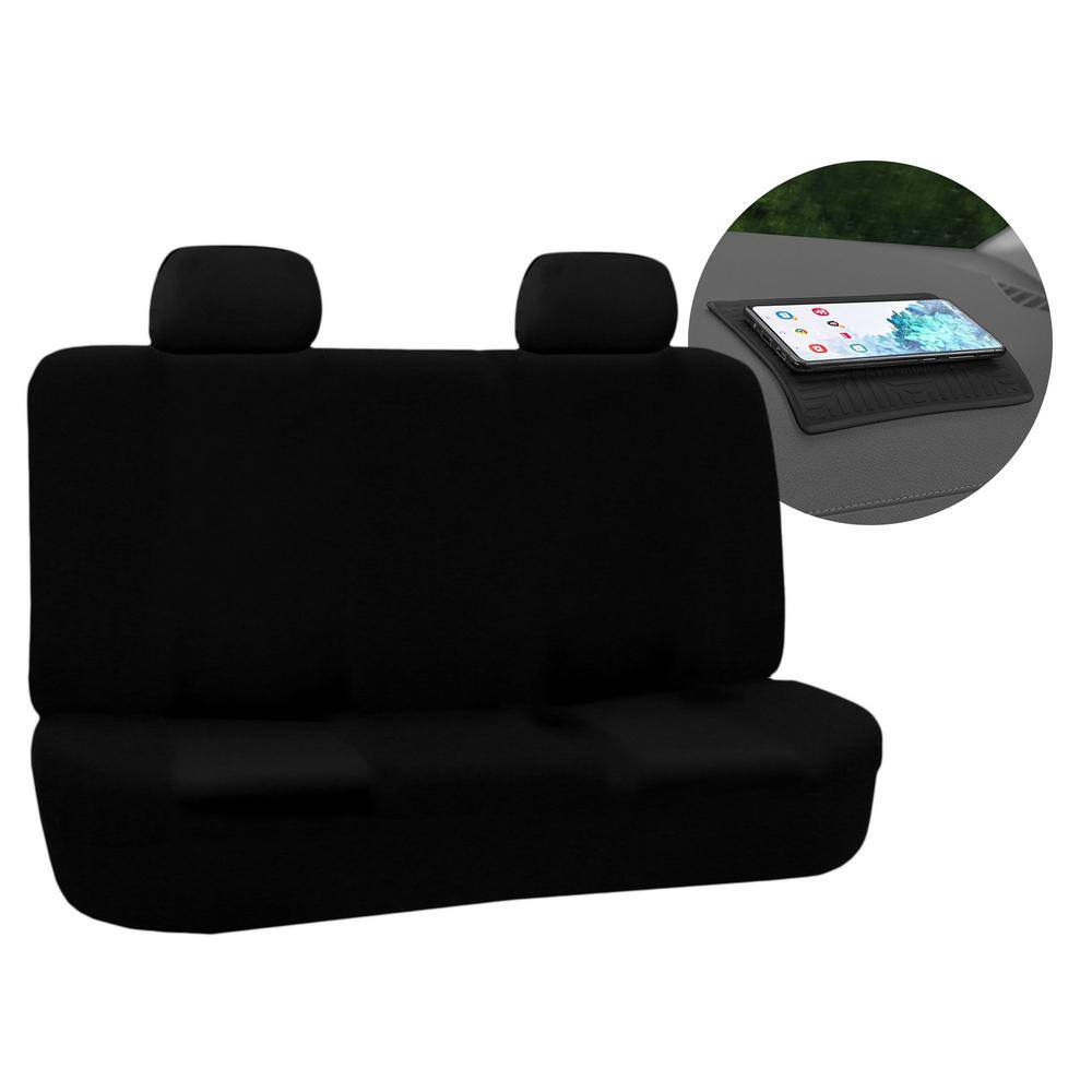 FH Group Flat Cloth 43 in. x 23 in. x 1 in Seat Covers - Rear DMFB050012BLACK