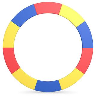 Gymax 12 ft. Trampoline Replacement Safety Pad Bounce Frame Waterproof Spring Cover GYM05727