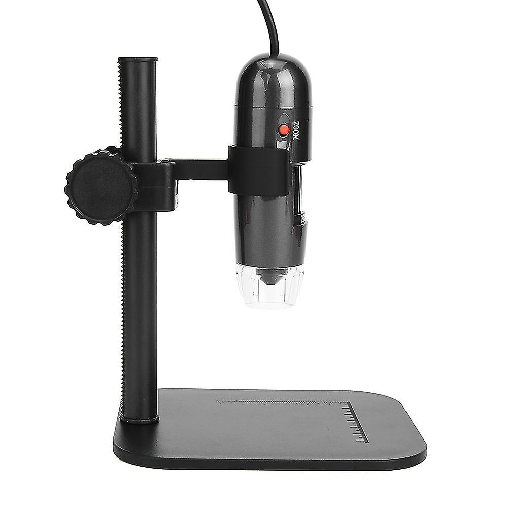 S04 8LED White Light 25X-600X USB Digital Microscope Instrument with Lifting Bracket <br>