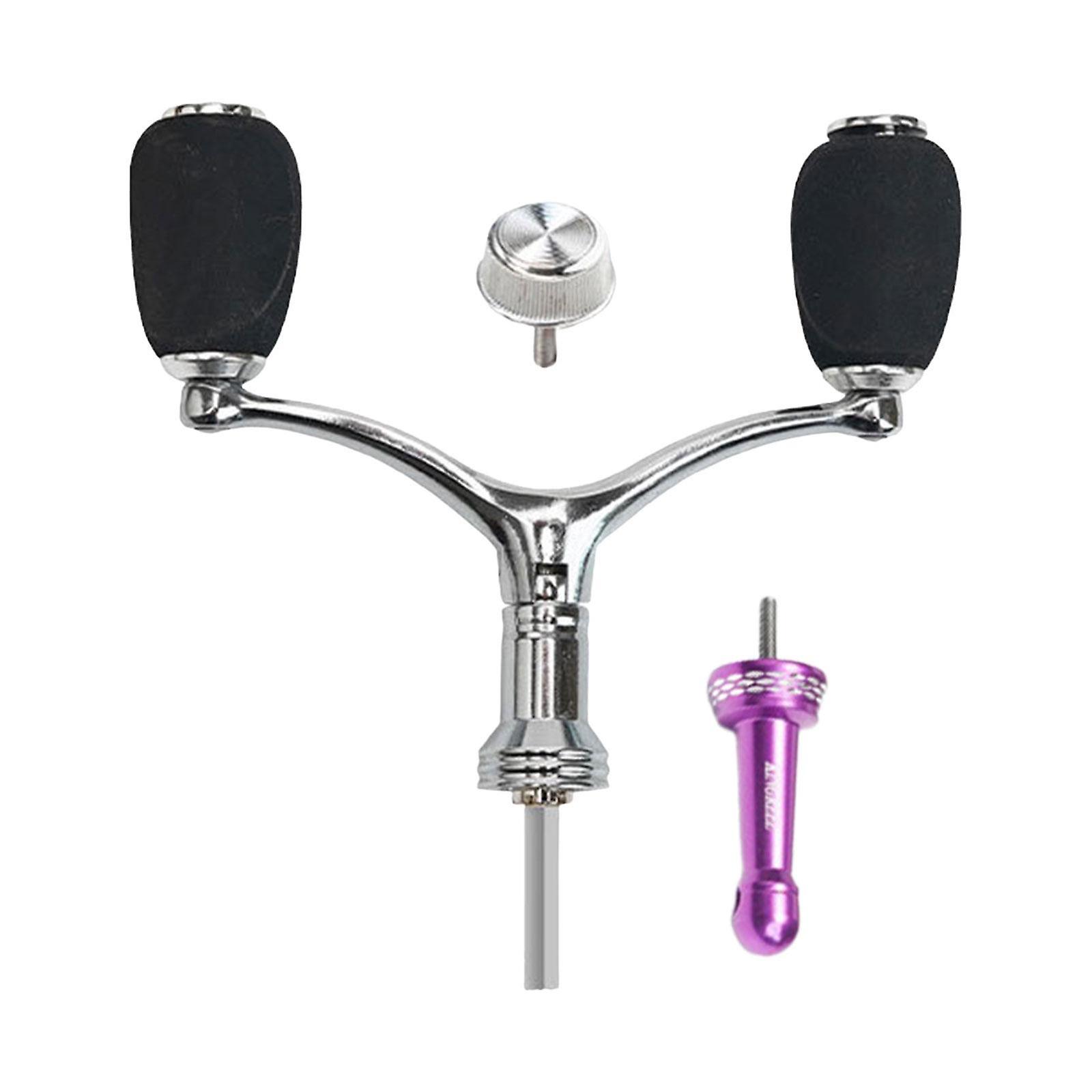 Fishing Reel Handle Crank Arm For Ocean Rock Fishing Lake Ocean Boats Fishing Purple Balance Rod