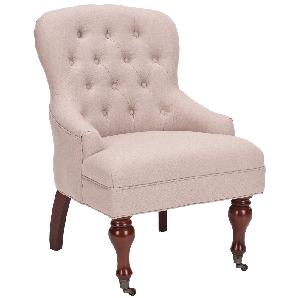 Safavieh Sutton Tufted Beige Petite Arm Chair   23.6\