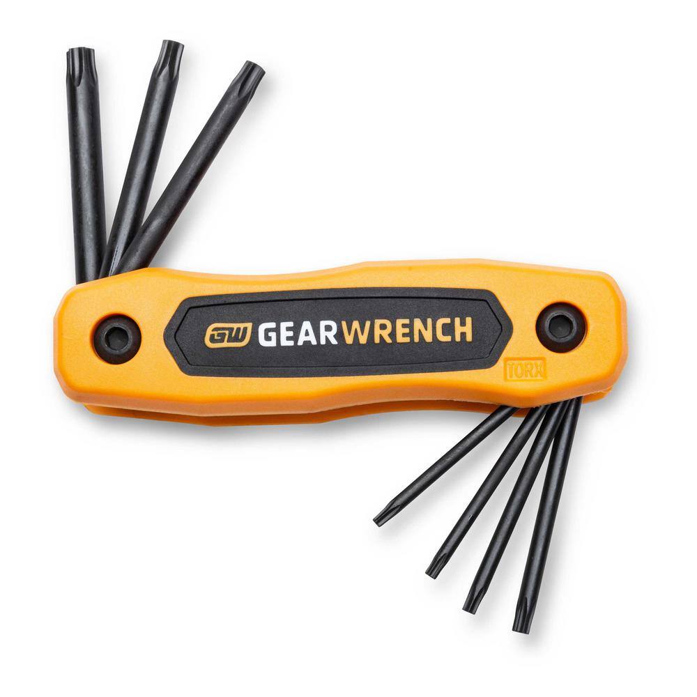 GEARWRENCH Tamper Proof Torx Folding Hex Key Set (8-Piece) 83507