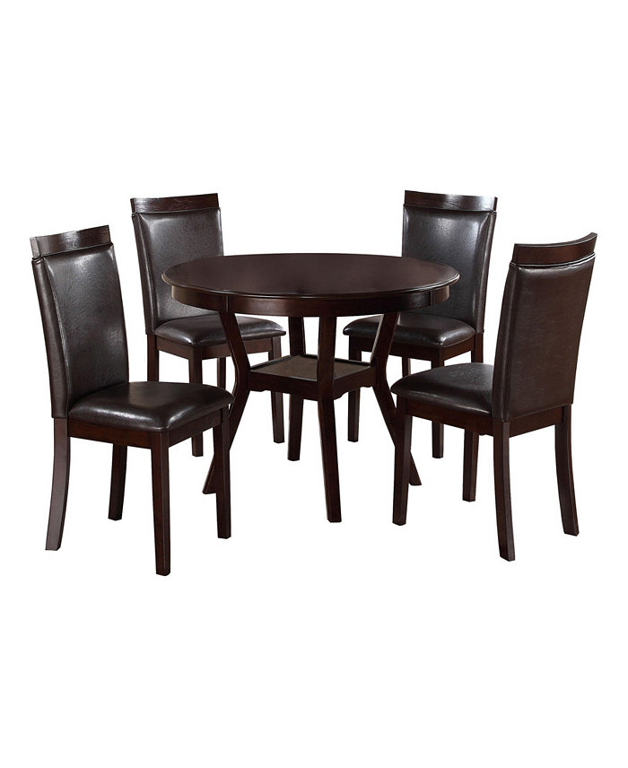 Homelegance Dover Round Dining Table and Chairs Set of 5