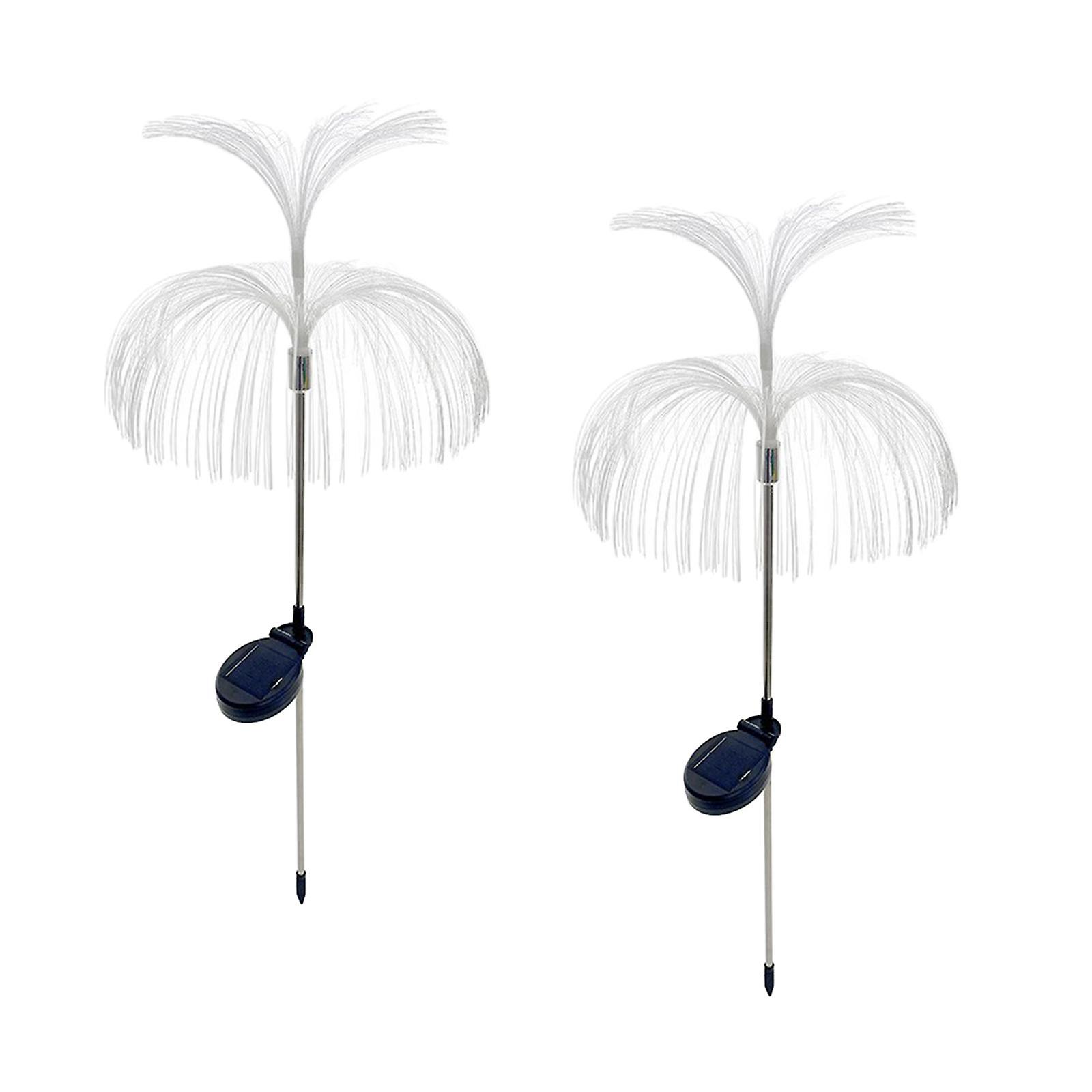 2 Pieces Jellyfish Outdoor Solar Light Outdoor Lighting Waterproof Ornaments Style B