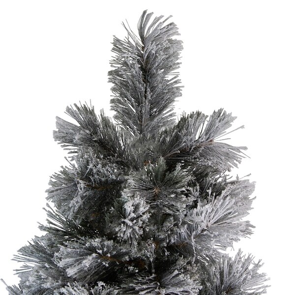 Flocked Black Spruce Artificial Christmas Tree