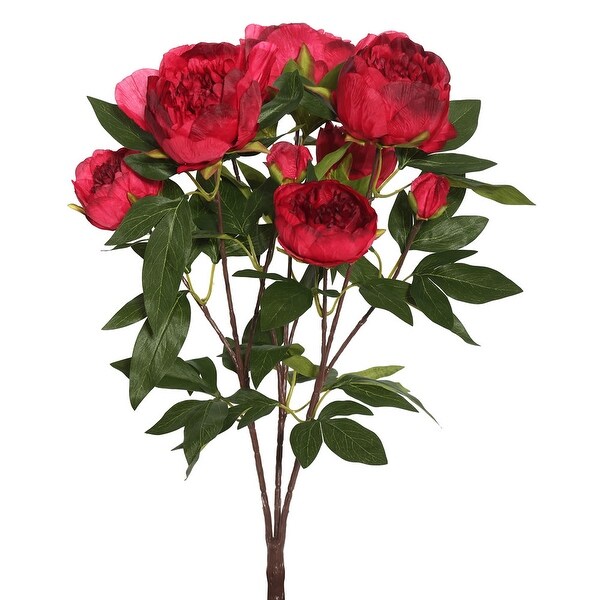 Vickerman 23 Red Peony Floral Bush