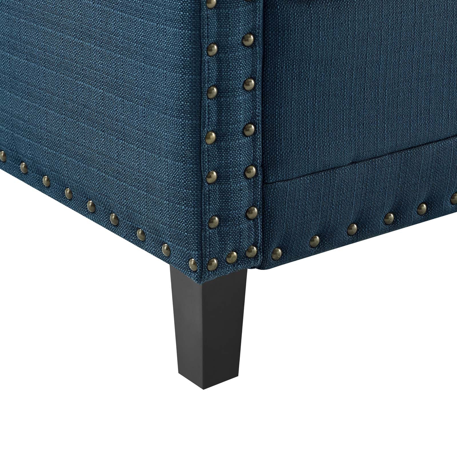 Modway Ashton Upholstered Fabric Sofa, Blue