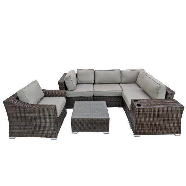 Arlington Collection 7Piece AllWeather Sectional Set