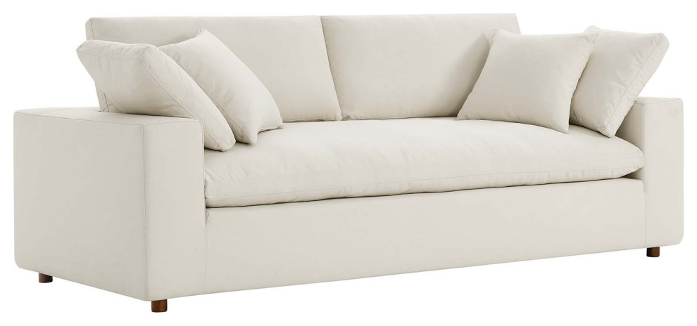 Commix Down Filled Overstuffed Sectional Sofa   Light Beige   Transitional   Sectional Sofas   by First of a Kind USA Inc  Houzz