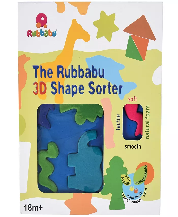 Rubbabu 3d Shape Sorter Animal Puzzle