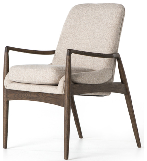 Bradley Dining Arm Chair   Midcentury   Dining Chairs   by Marco Polo Imports  Houzz