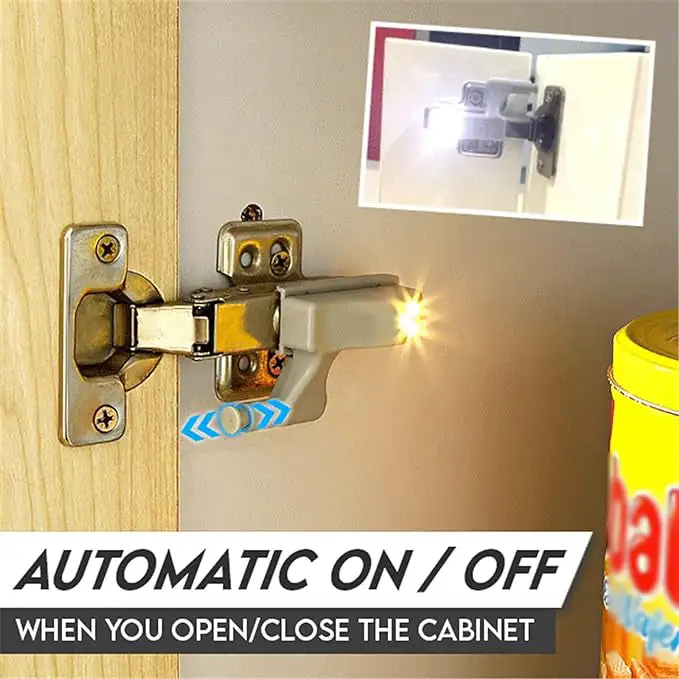 🔥Factory Clearance Sale With 50% Off🔥LED Hinge Light Wardrobe Do