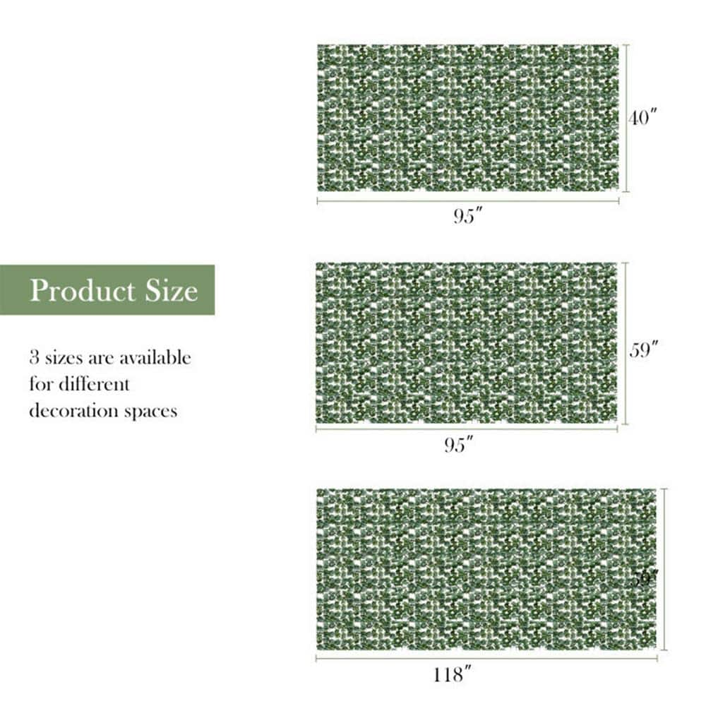 Cisvio 2 in. Plastic Faux Ivy Leaf Decorative Privacy Fence D0102HGEI27