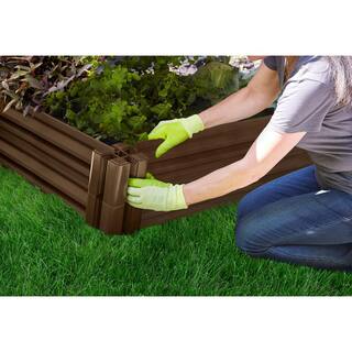 Master Mark 2 ft. x 4 ft. Plastic Raised Garden Bed Kit With Sides 99566