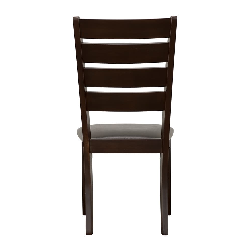 Coaster Furniture Dalila Ladder Back Side Chairs Brown And Grey (Set of 2)   19.25'' x 22.25'' x 40.25''