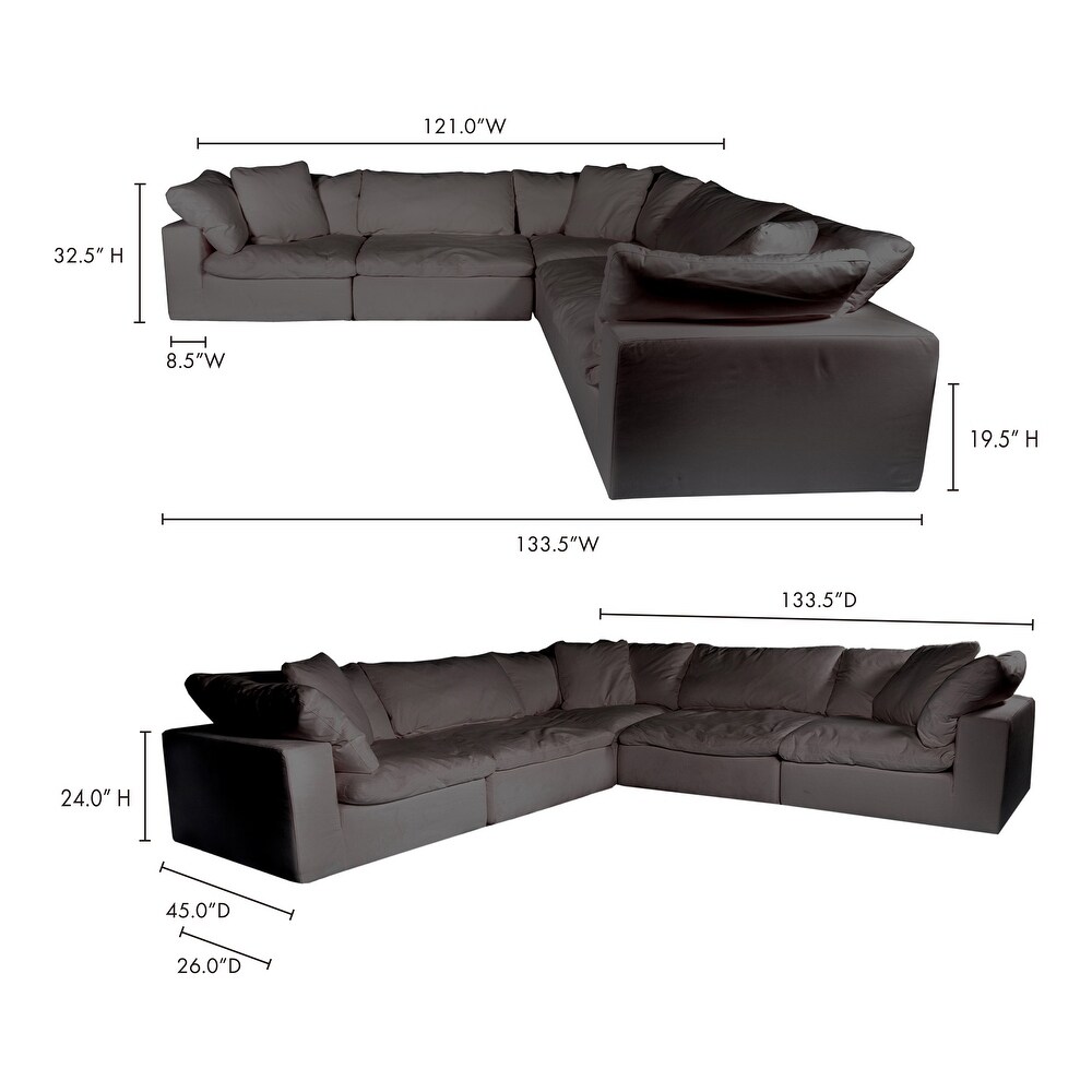 Aurelle Home Corbin 5 piece Large Classic Sectional