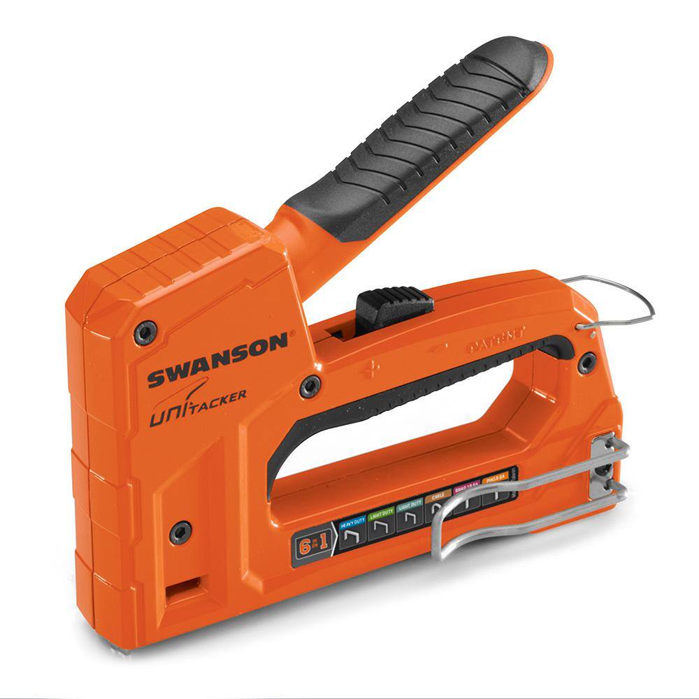 Swanson Unitacker 6-in-1 Staple Gun with 500 Staples STA869