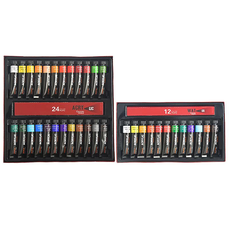 Acrylic Premium Artist Paint 12ml Tubes Set Of 12/24 Acrylic Paint Set(12 Colors)