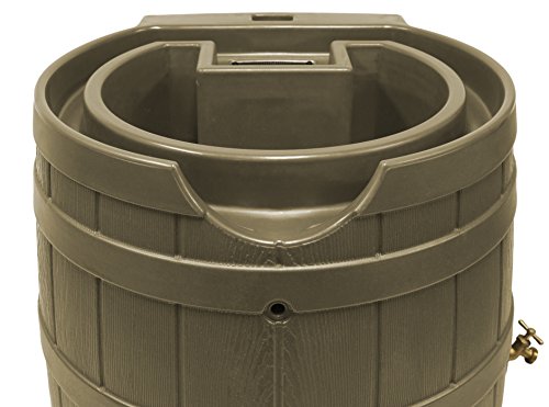 Good Ideas Rain Wizard 65 Gallon Rain Barrel - Khaki