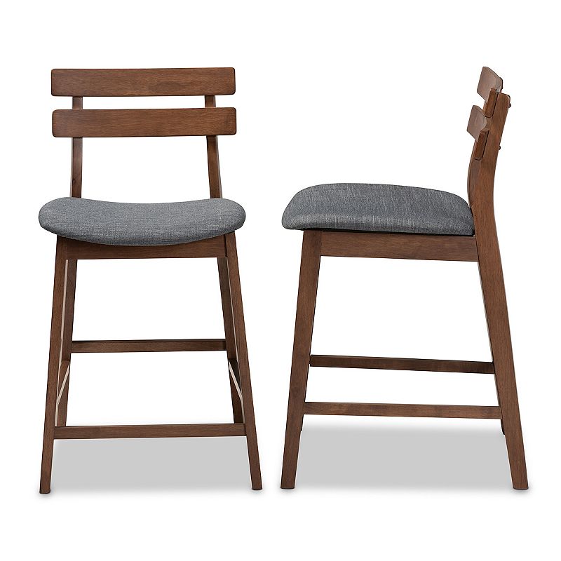 Baxton Studio Larine Counter Stool 2-piece Set