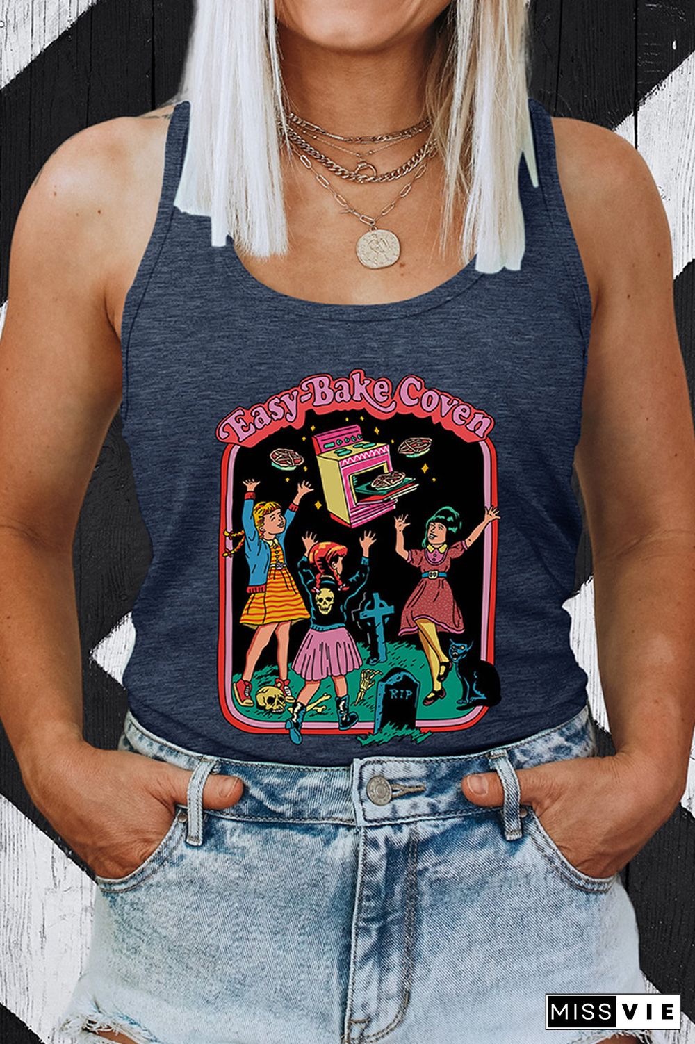 90s Horror Movie Fan Sleeveless Tank Top