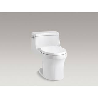 KOHLER San Souci 1-Piece 1.28 GPF Single Flush Round Toilet in White K-4007-0