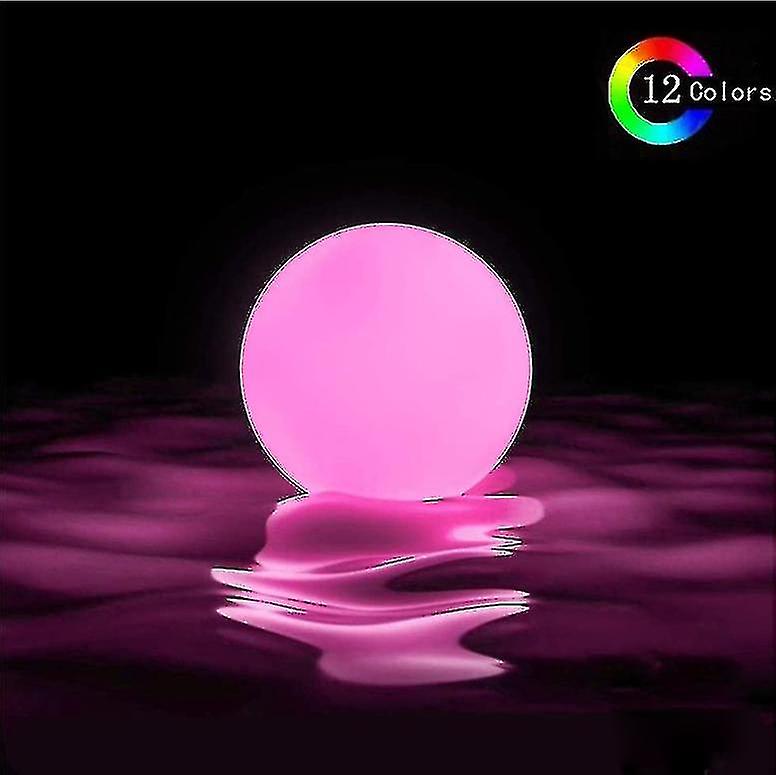 2 Packs Floating Pool Lights Ball， Led Light Ball Remote Control