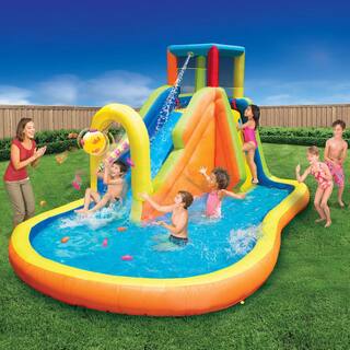 BANZAI Inflatable Multi-Colored Pinata Bash Party Slide Aquatic Activity Play Center BAN-35445