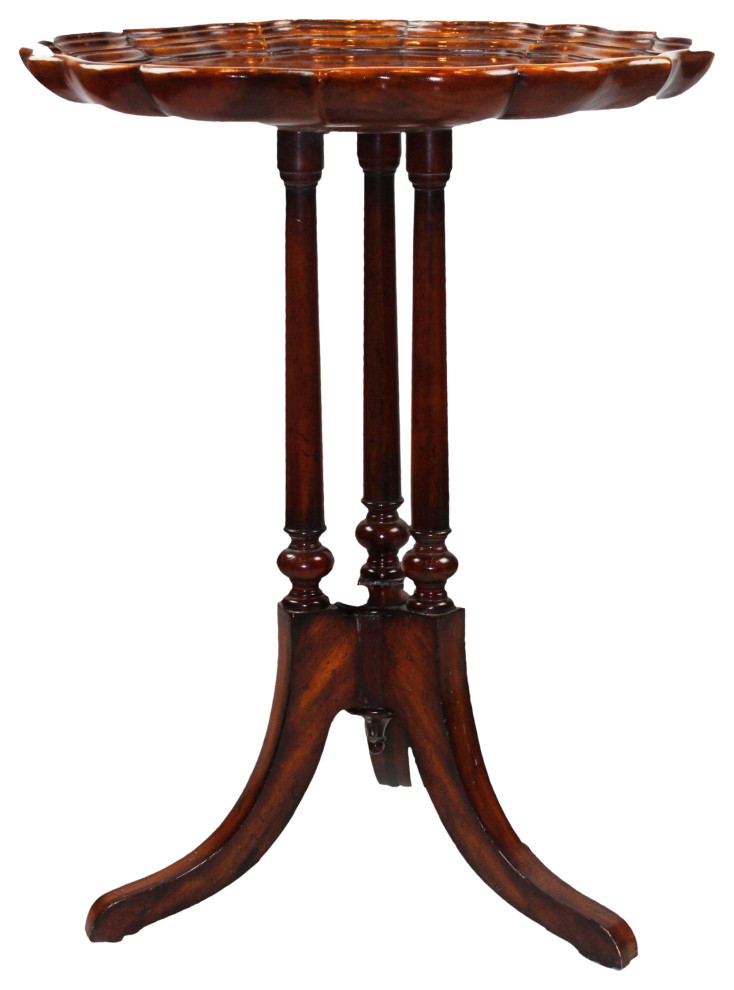 Georgian Mahogany Tripod Occasional Table   Traditional   Side Tables And End Tables   by Pasargad DC  Houzz