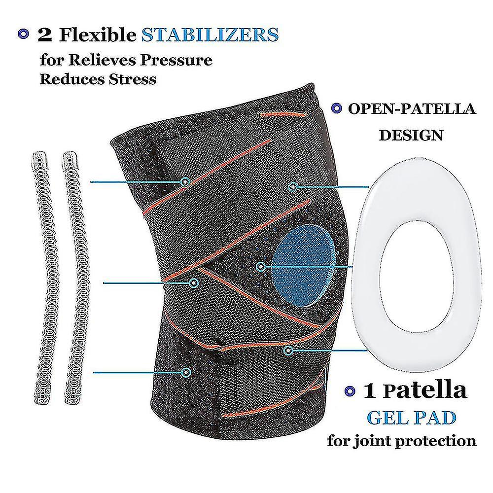 Adjustable Knee Braces With Side Stabilizers Patella， Knee Support