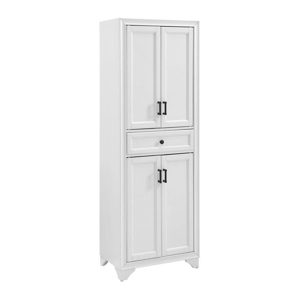 CROSLEY FURNITURE Tara Distressed White Pantry CF3111-WH