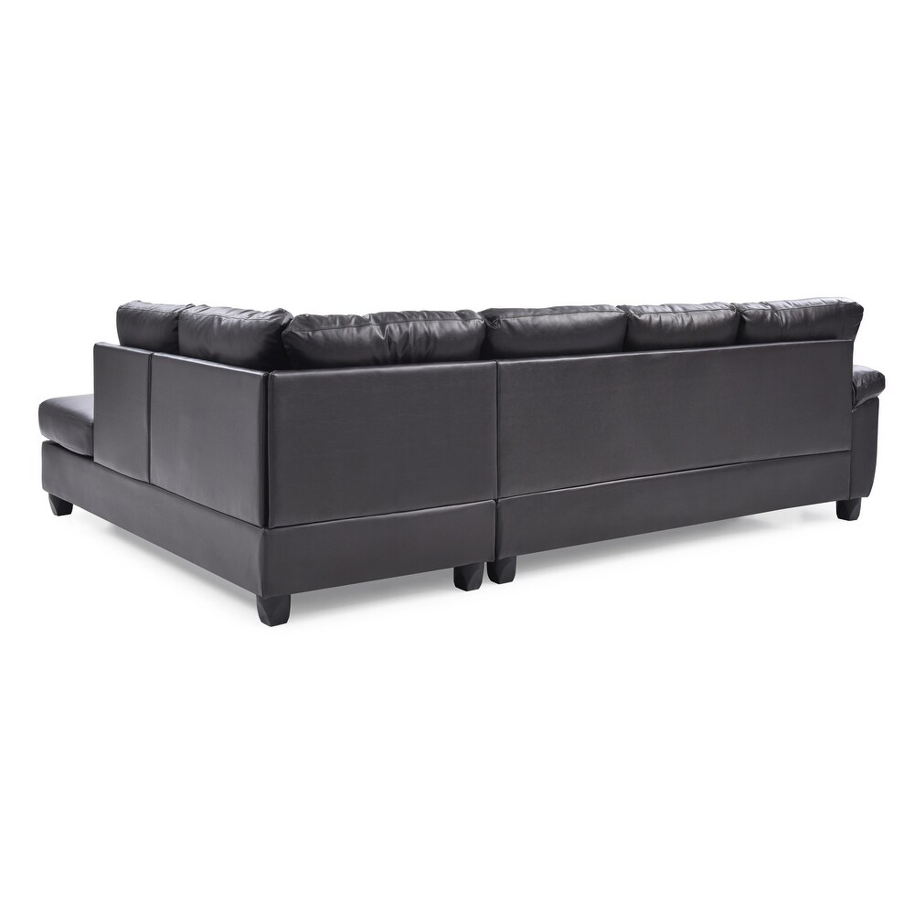 Gallant Faux Leather Sectional Sofa