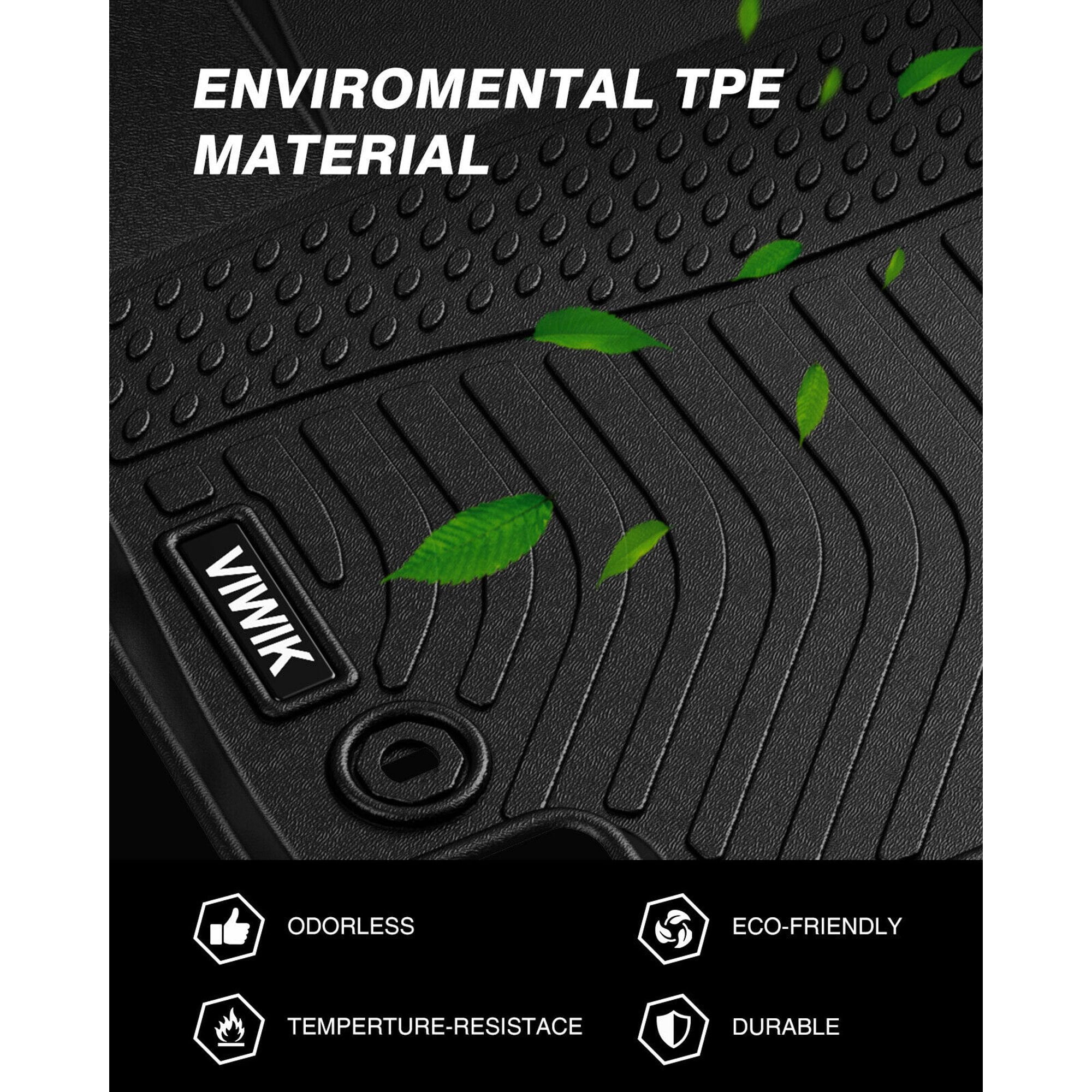 For Toyota RAV4 2019 2020 2021 Floor Mats Liner Black TPE Rubber Waterproof