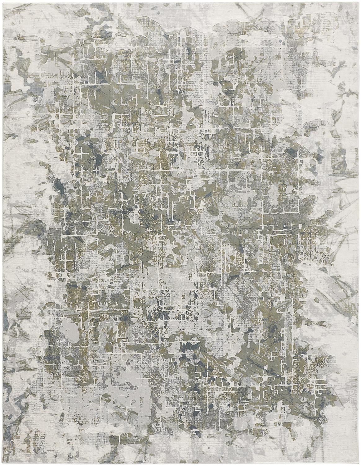 Halton Green and Gray Rug by BD Fine