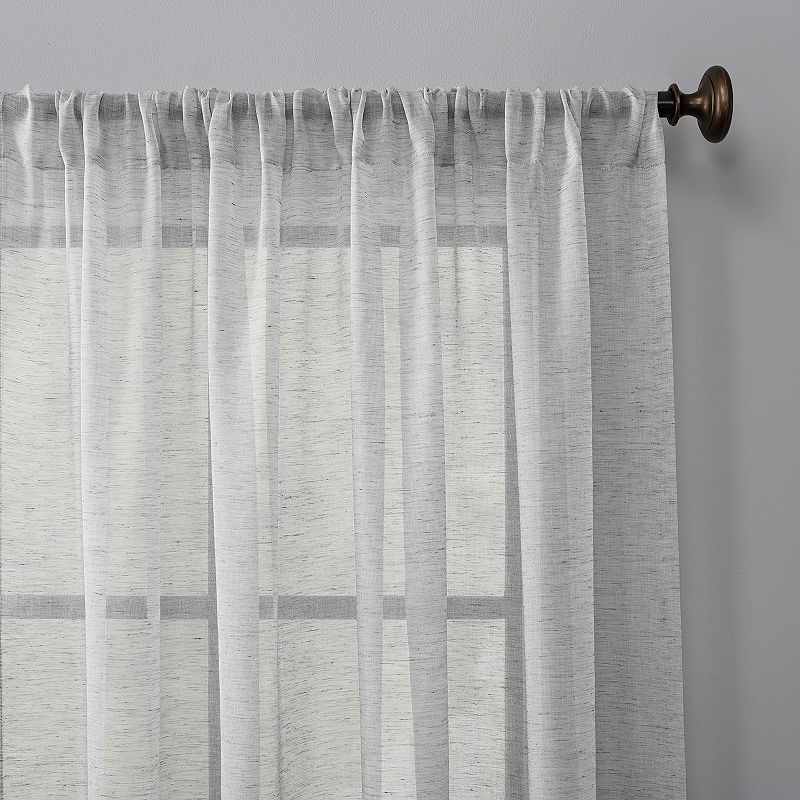 Scott Living 1-panel Celeste Textured Sheer Window Curtain