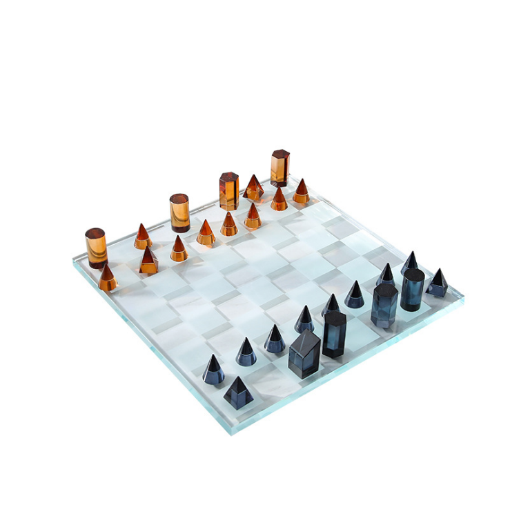 Pre Order 25 Days Delivery Chess Glass Decoration Fb-Sj2011