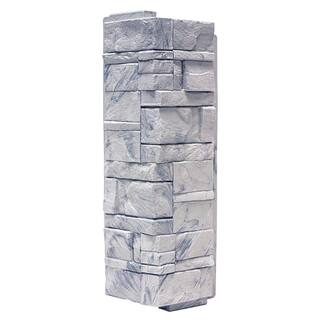 Novik NovikStone Carrara Collection (5.9 in. x 16 in.) Stone Siding Corner in Grigio (5 Per Box 6.3 lin. ft.) 120546001