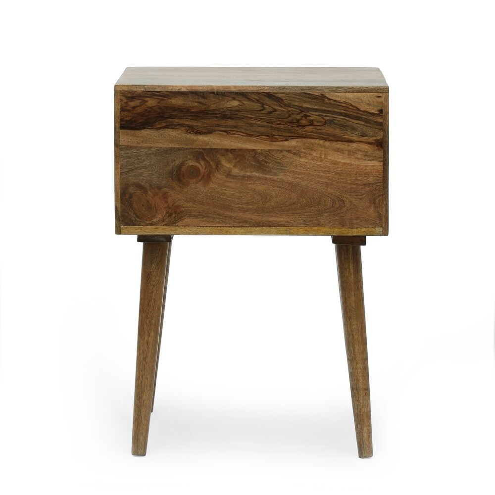 Chafin Indoor Mango Wood Handcrafted Side Table by Christopher Knight Home