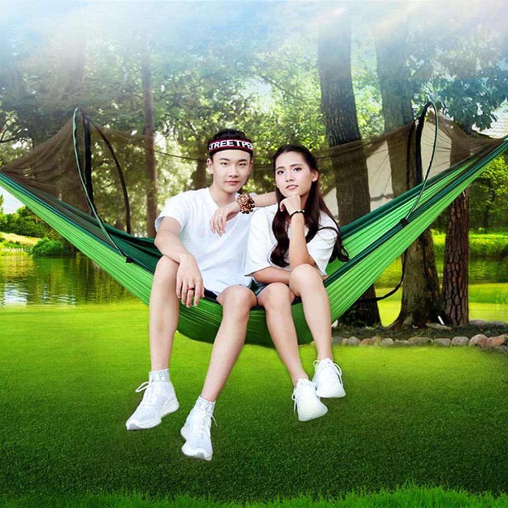 Outdoor Hammock Swing Mosquito Net Outdoor Adult Children Mosquito Drop Bed Wild Wood Shaker, Portable Outdoor Camping Hammock