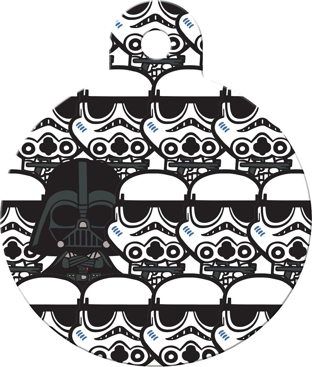 Quick-Tag Star Wars Darth Vader Stormtrooper Circle Personalized Dog and Cat ID Tag